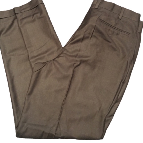 mazzoni Other - Mazzoni Brown pleated front men’s trousers pants